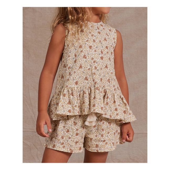 Short Solana Fleuri | Beige rosato