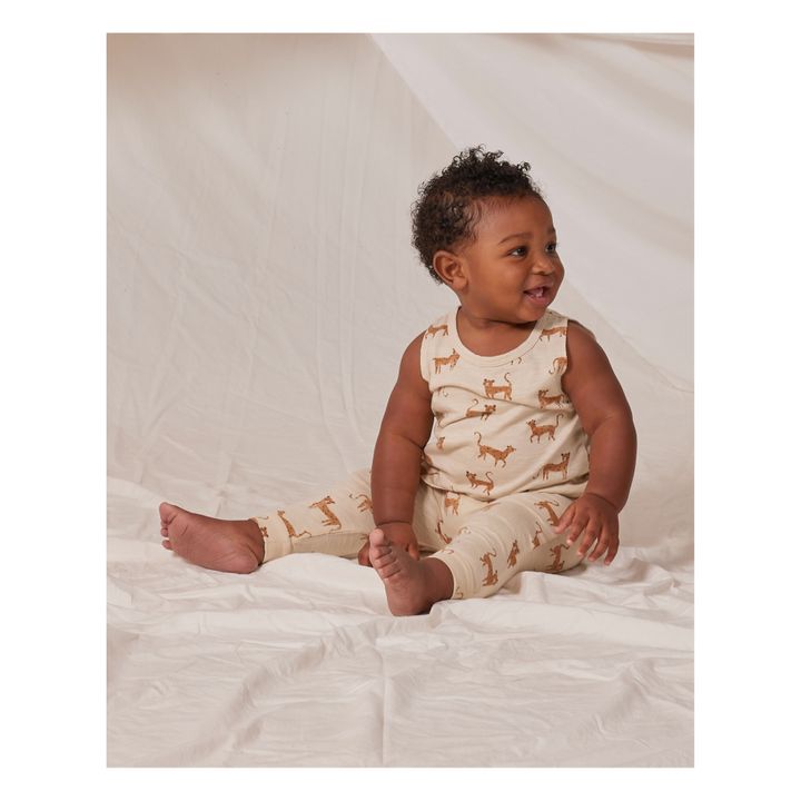 Leopard Print Pants | Beige- Product image n°1