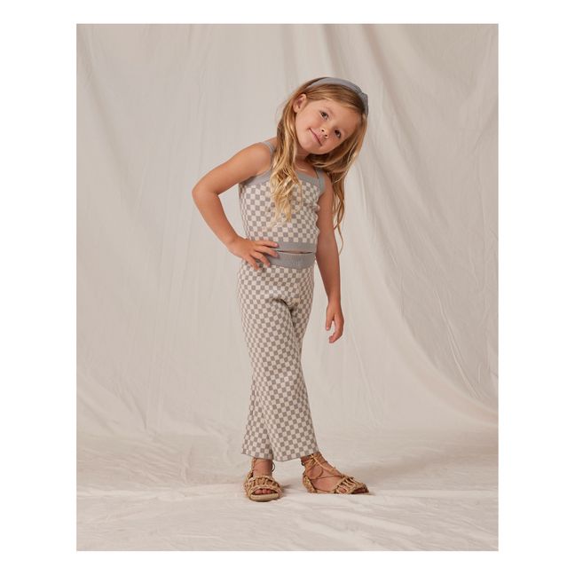 Top + Pantalon à Carreaux | Gris