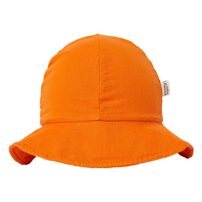 Double Cotton Gauze Pivoine Hat | Orange