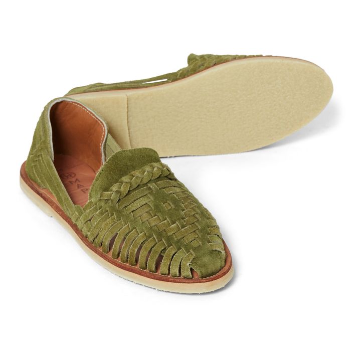 Mapache - Alegre Suede Sandals - Olive green | Smallable