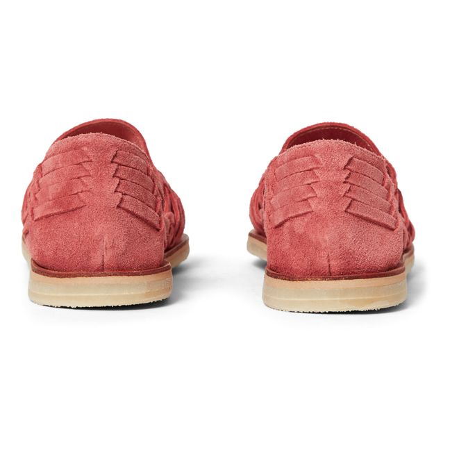 Alegre Suede Sandals | Rosso lampone