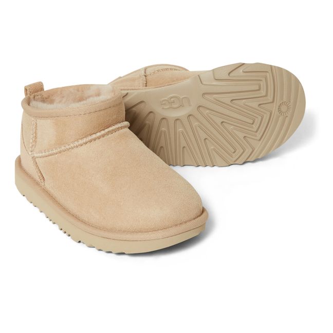 Boots Fourrées Classic Ultra Mini | Beige