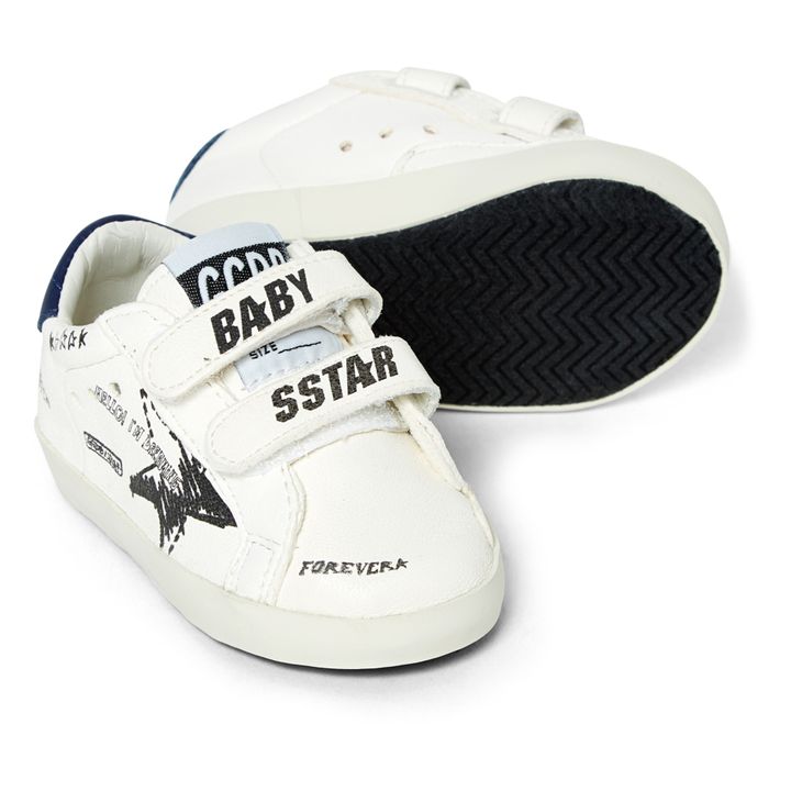 Sneakers mit Klettverschluss Baby School | Weiß- Produktbild Nr. 1