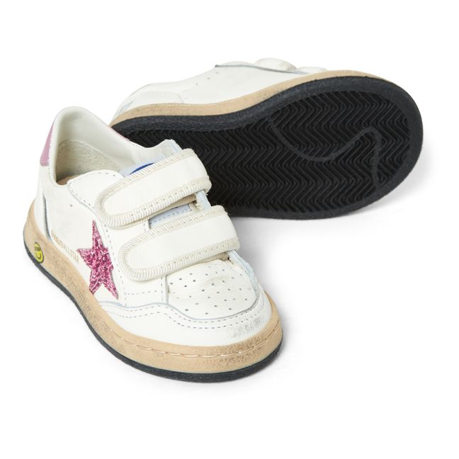 Ballstar Glitter Velcro Sneakers | Rosa