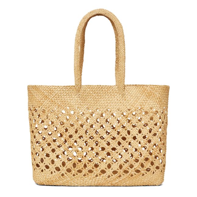Syros Iraca Small Basket Bag | Straw Yellow
