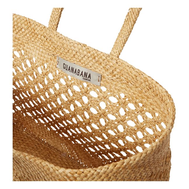 Syros Iraca Small Basket Bag | Straw Yellow