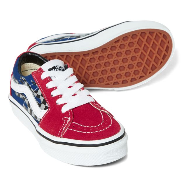 Baskets Lacets Sk8-Low Flammes | Rosso