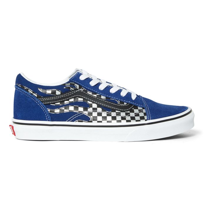 Old Skool Lace-Up Flame Sneakers | Azul- Imagen del producto n°0