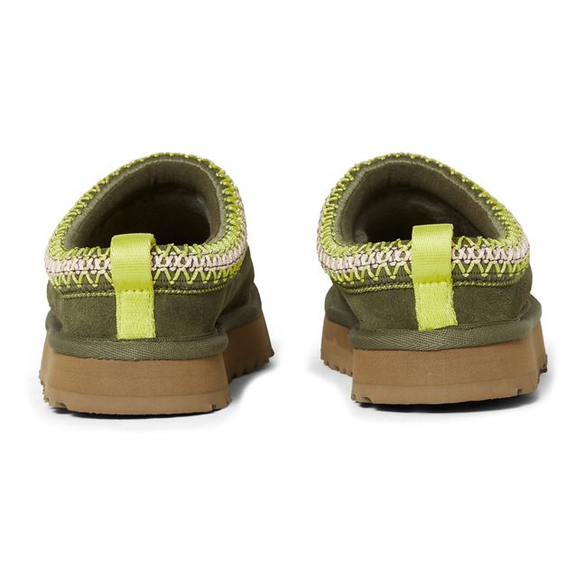 Tazz Fur-Lined Shoes | Verde Kaki