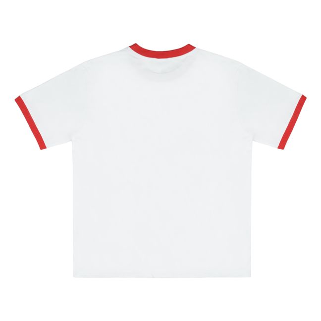 Hardware Logo Ringer T-Shirt | Red