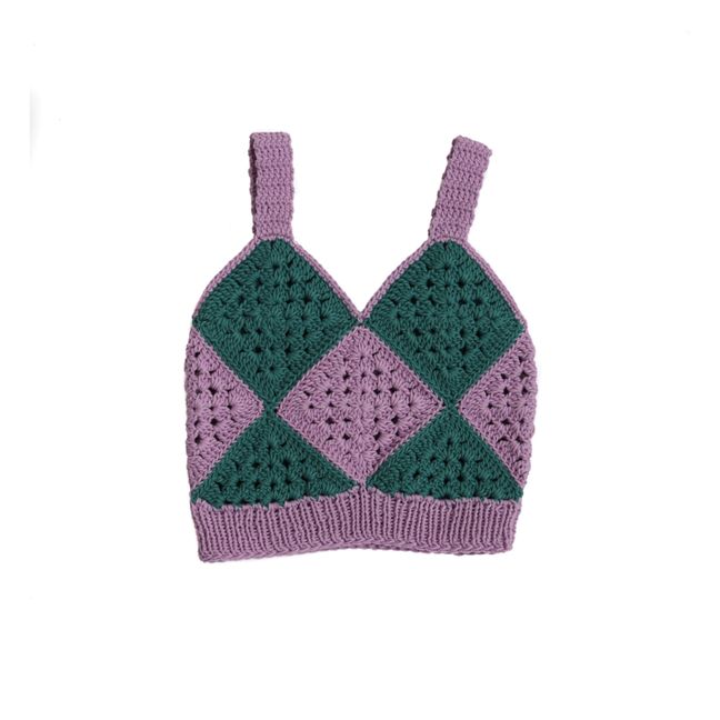 Aria Handmade Crochet Strappy Top | Malva