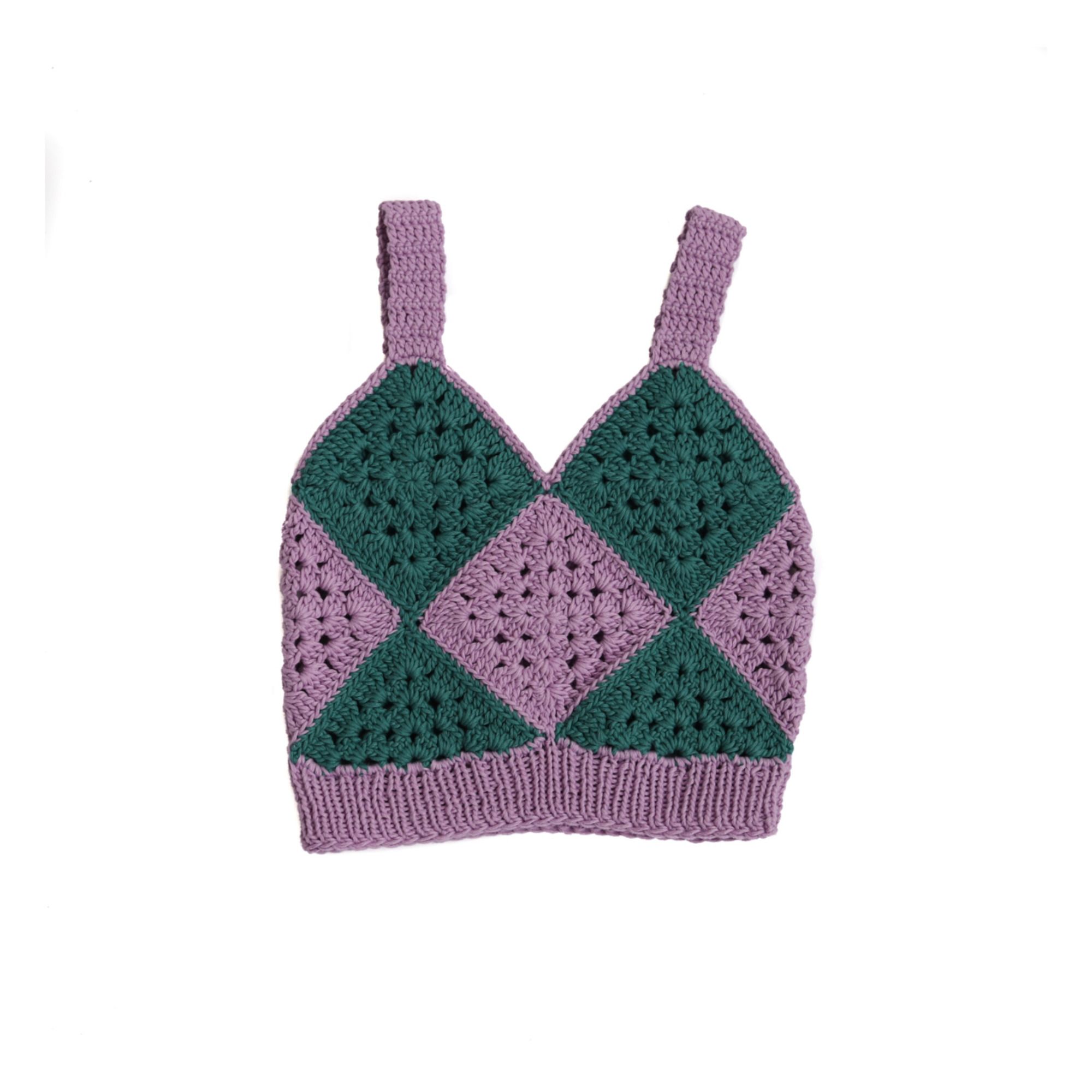 Kalinka - Aria Handmade Crochet Strappy Top - Mauve | Smallable