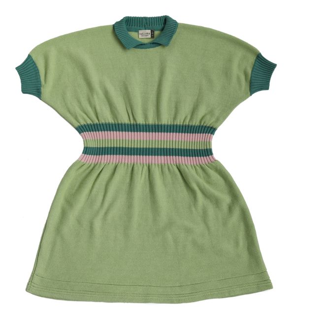Estee Handmade Knit Dress | Verde Pálido
