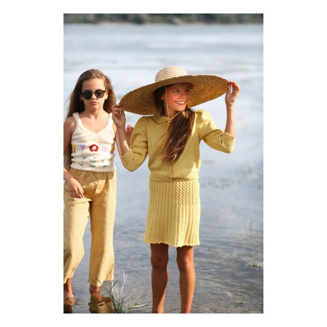 Cardigan Fait Main Lucia | Jaune