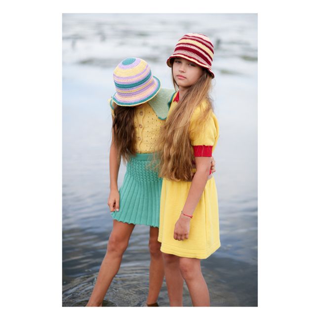 Chapeau Maille Fait Main Adana | Lilas