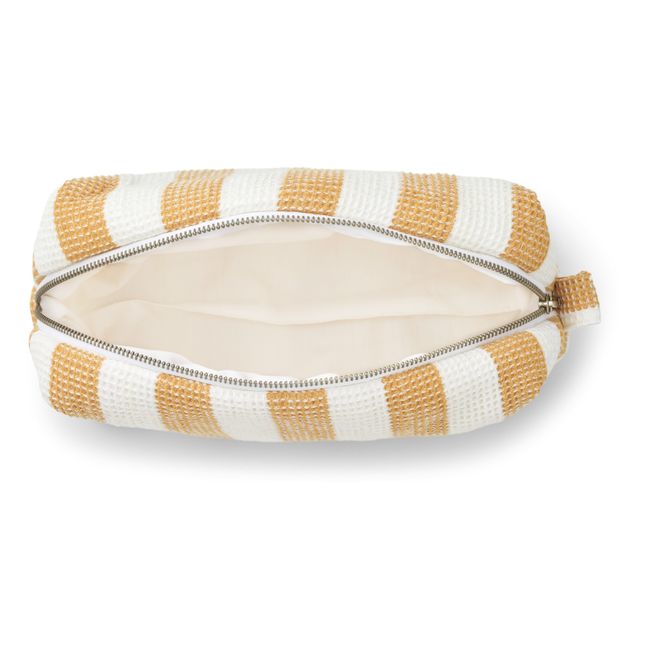 Trousse de toilette en coton bio Kayla | Jaune