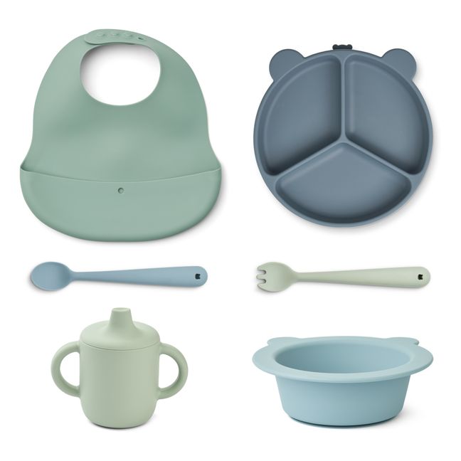 Stina Silicone Dinner Set | Mintgrün