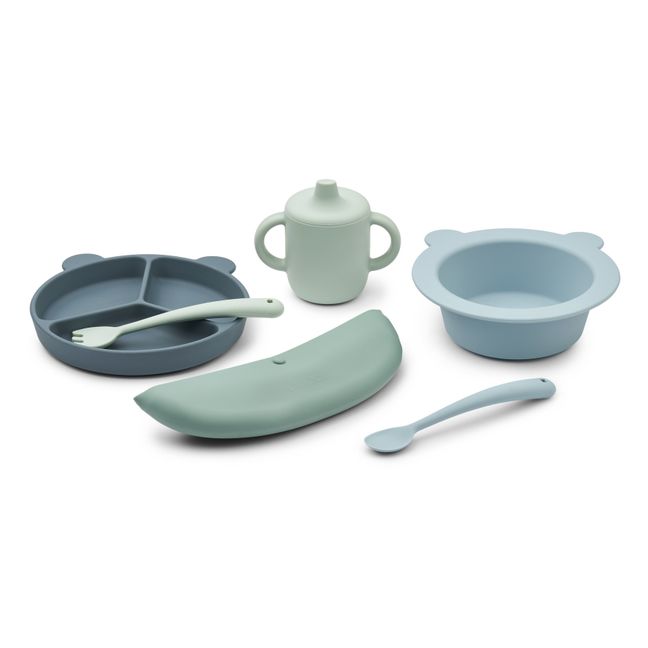 Stina Silicone Dinner Set | Mintgrün