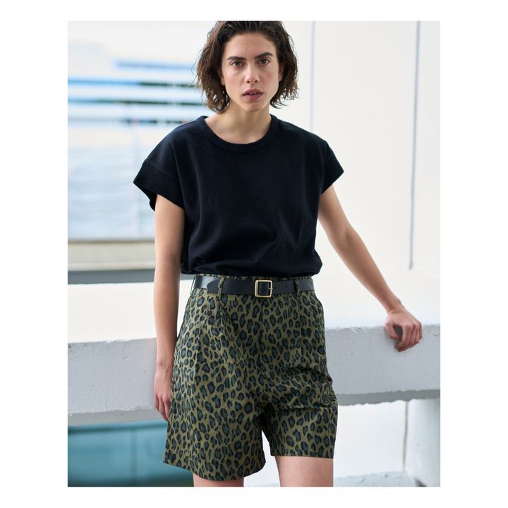 River Printed Shorts | Khaki- Produktbild Nr. 2