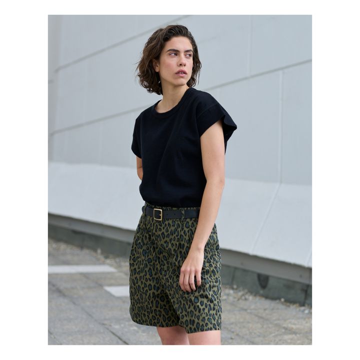 River Printed Shorts | Khaki- Produktbild Nr. 4