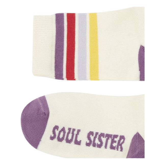 Flower Soul Socks - Set of 2 Pairs | Off white