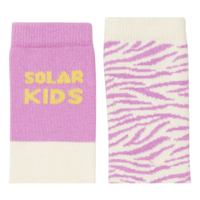 Zebra Solar Socks - Set of 2 Pairs | Off white