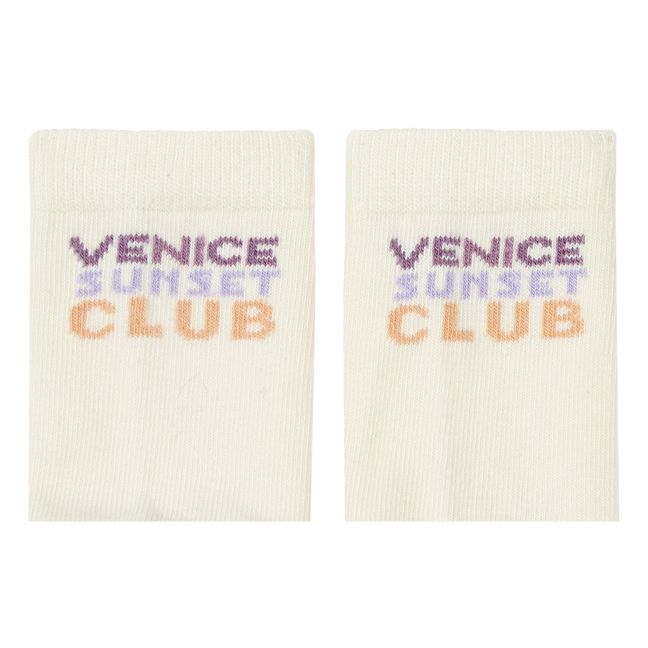 Pack 2 Socken Shell Venice | Grauweiß