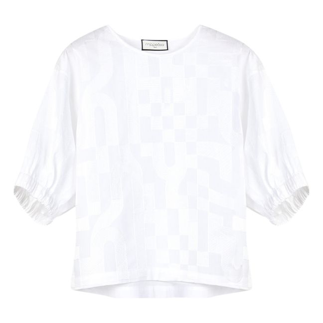 Nicole Embroidered Top | Blanco