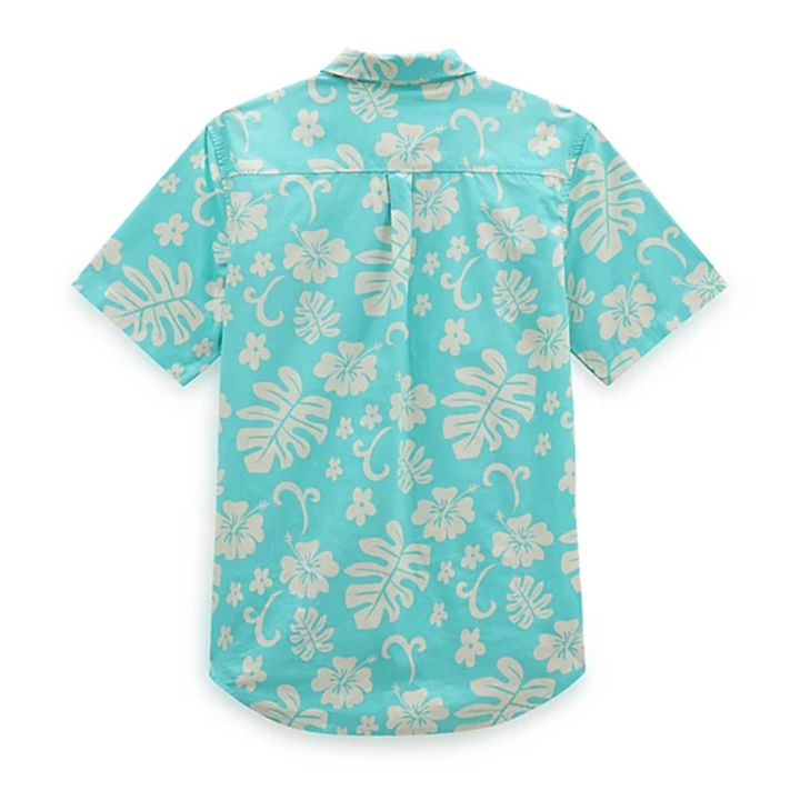 Aloha Floral Short-Sleeved Shirt | Blaugrün- Produktbild Nr. 4