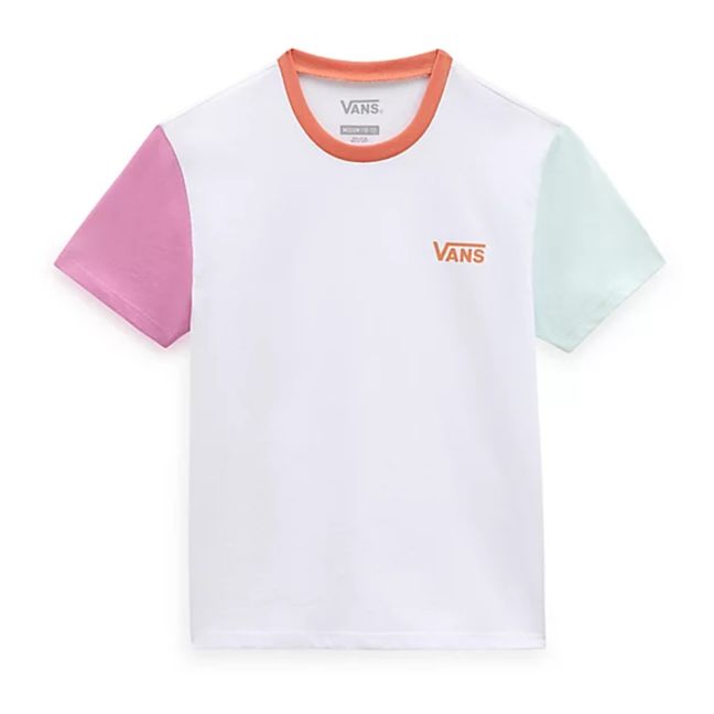 Colorblock T-Shirt | Weiß