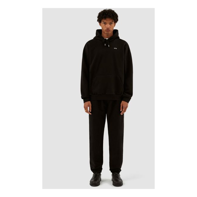 Hannes Back Heart Hoodie | Nero