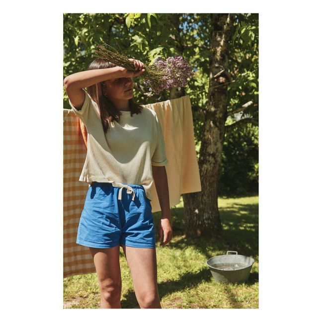 Hortensia Canvas Short - Women's Collection | Royal blue