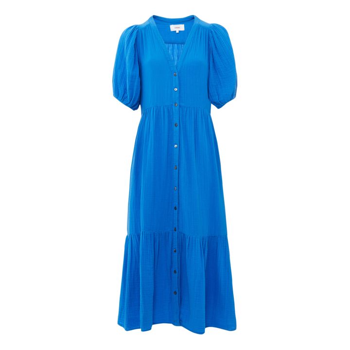 Xirena Lennox Cotton Gauze Dress Blau Smallable