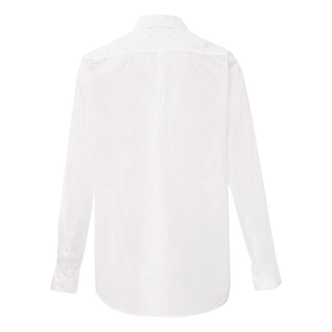 Beau Cotton Poplin Shirt | Bianco