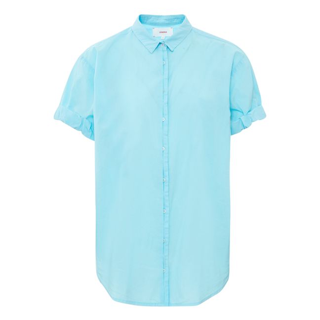 Channing Cotton Poplin Shirt | Azurblau