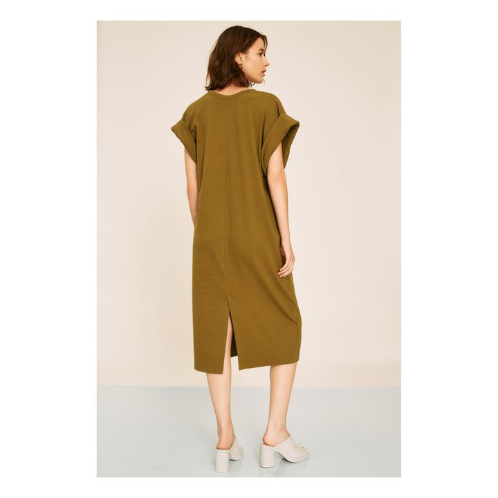 Kleid Heras Bio-Baumwolle | Grünolive- Produktbild Nr. 6