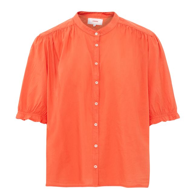 Blouse Eden Popeline de Coton | Mandarino