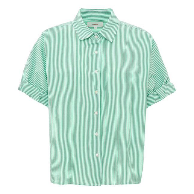 Amalfi Teddy Striped Shirt | Verde