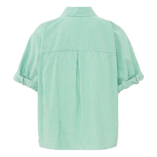 Amalfi Teddy Striped Shirt | Verde