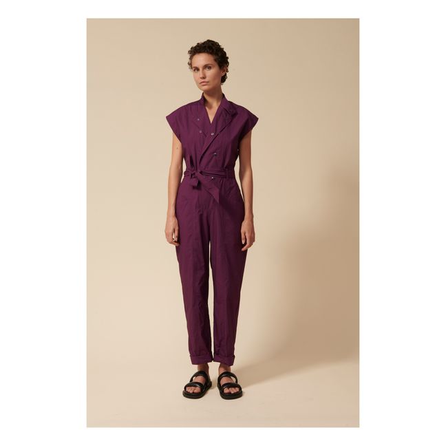 Tutina Texas in popeline di cotone | Viola