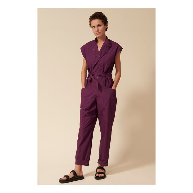 Tutina Texas in popeline di cotone | Viola