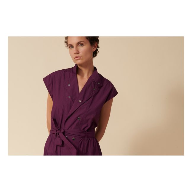 Tutina Texas in popeline di cotone | Viola