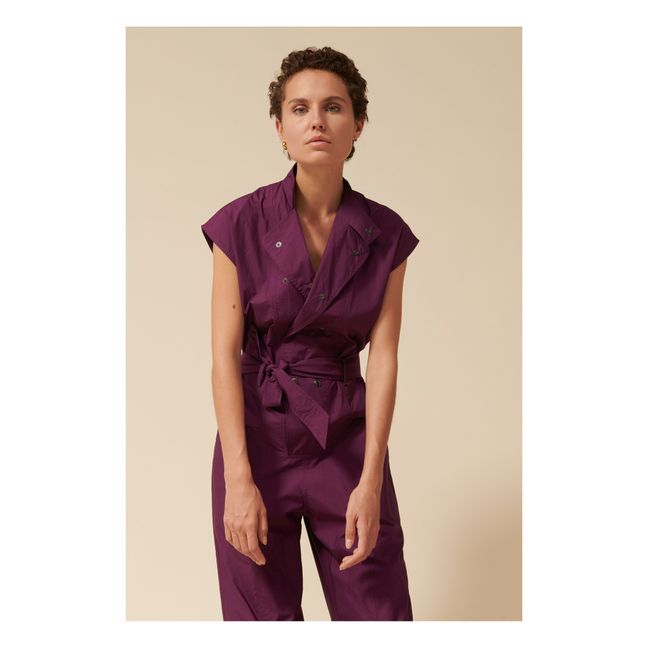 Tutina Texas in popeline di cotone | Viola