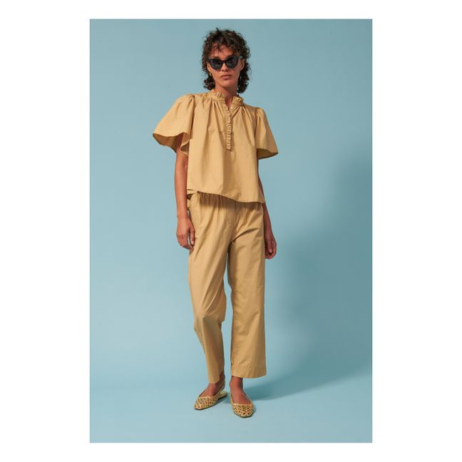 Bluse Seville Baumwollpopeline | Beige