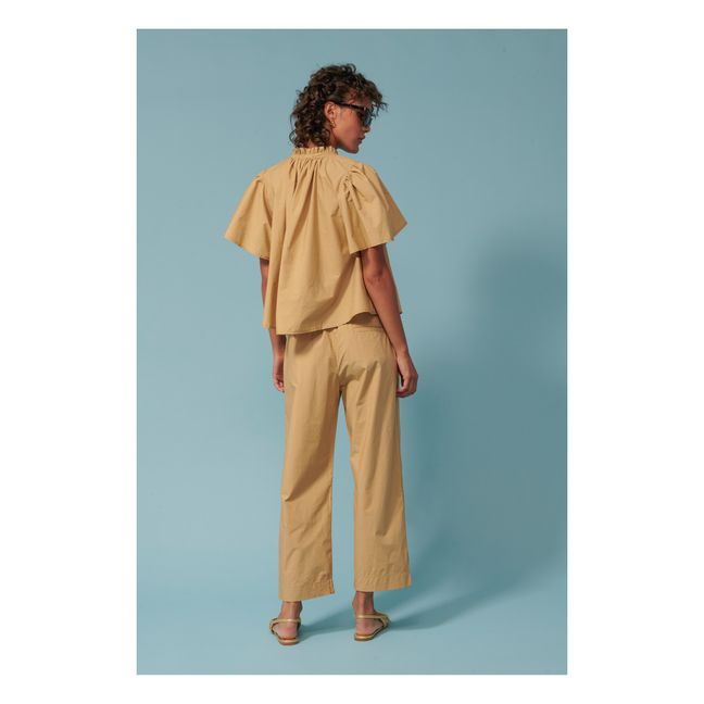 Bluse Seville Baumwollpopeline | Beige