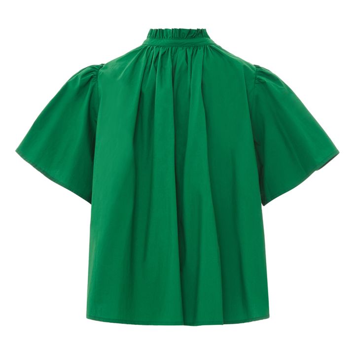 Bluse Seville Baumwollpopeline | Grün- Produktbild Nr. 4