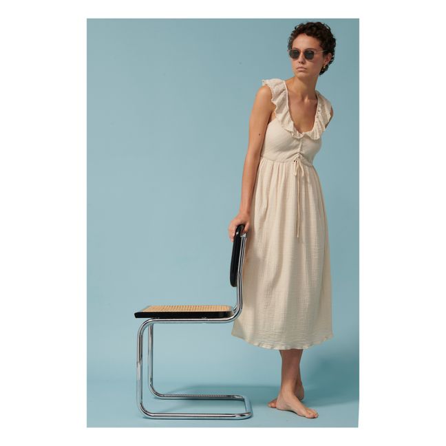 Kleid Dylan Baumwollkrepp | Sandfarben
