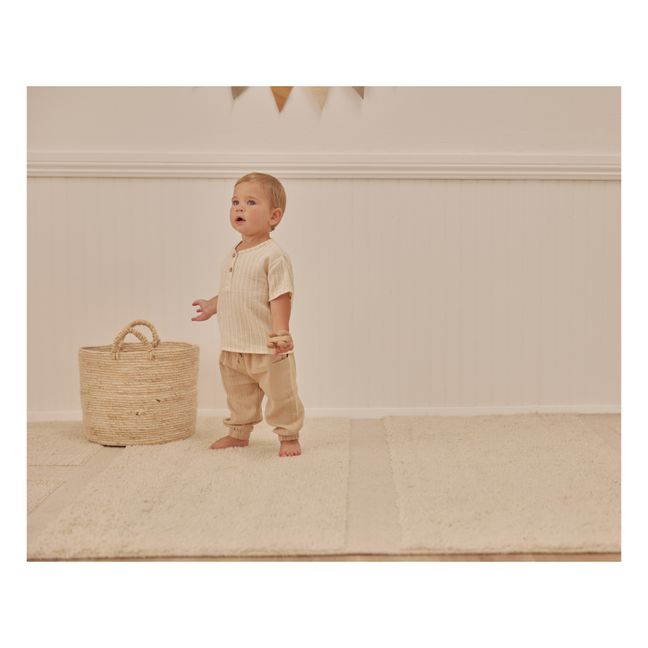 Organic Cotton Pants with Pockets | Beige