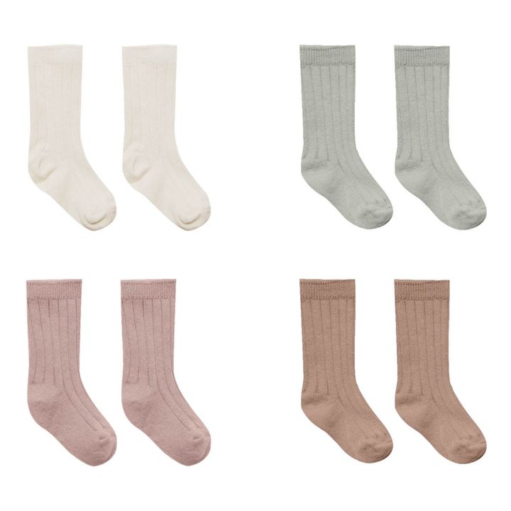 Four Pairs of Organic Cotton Socks | Rosa- Imagen del producto n°0